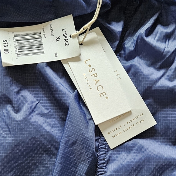 NWTS L*Space Women's Flyaway Active Blue Shorts Size XL - Picture 4 of 8